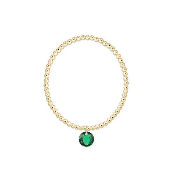 Enewton: Classic Gold 3mm Bracelet - Reflection Charm - Reflection-7- Jewelry-ENEWTON-Usher & Co - Women's Boutique Located in Atoka, OK and Durant, OK