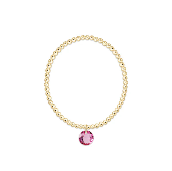 Enewton: Classic Gold 3mm Bracelet - Reflection Charm - Reflection-7- Jewelry-ENEWTON-Usher & Co - Women's Boutique Located in Atoka, OK and Durant, OK