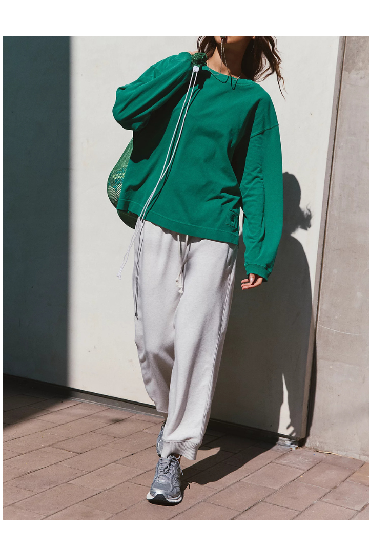 FP Movement: Hustle Layer-Green Glow-1- Tops-Free People Movement-Usher & Co - Women's Boutique Located in Atoka, OK and Durant, OK