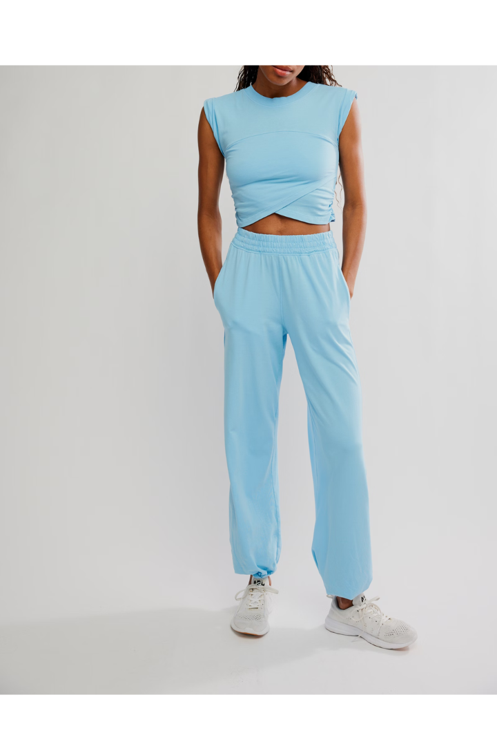 FP Movement: Hot Shot Crossover Set-Bright Blue-3- Sets/Lounge-Free People Movement-Usher & Co - Women's Boutique Located in Atoka, OK and Durant, OK