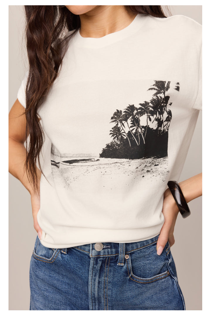 Z Supply: La Playa Boyfriend Tee-1- Tops-Z Supply-Usher & Co - Women's Boutique Located in Atoka, OK and Durant, OK