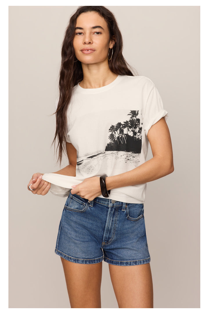Z Supply: La Playa Boyfriend Tee-1- Tops-Z Supply-Usher & Co - Women's Boutique Located in Atoka, OK and Durant, OK