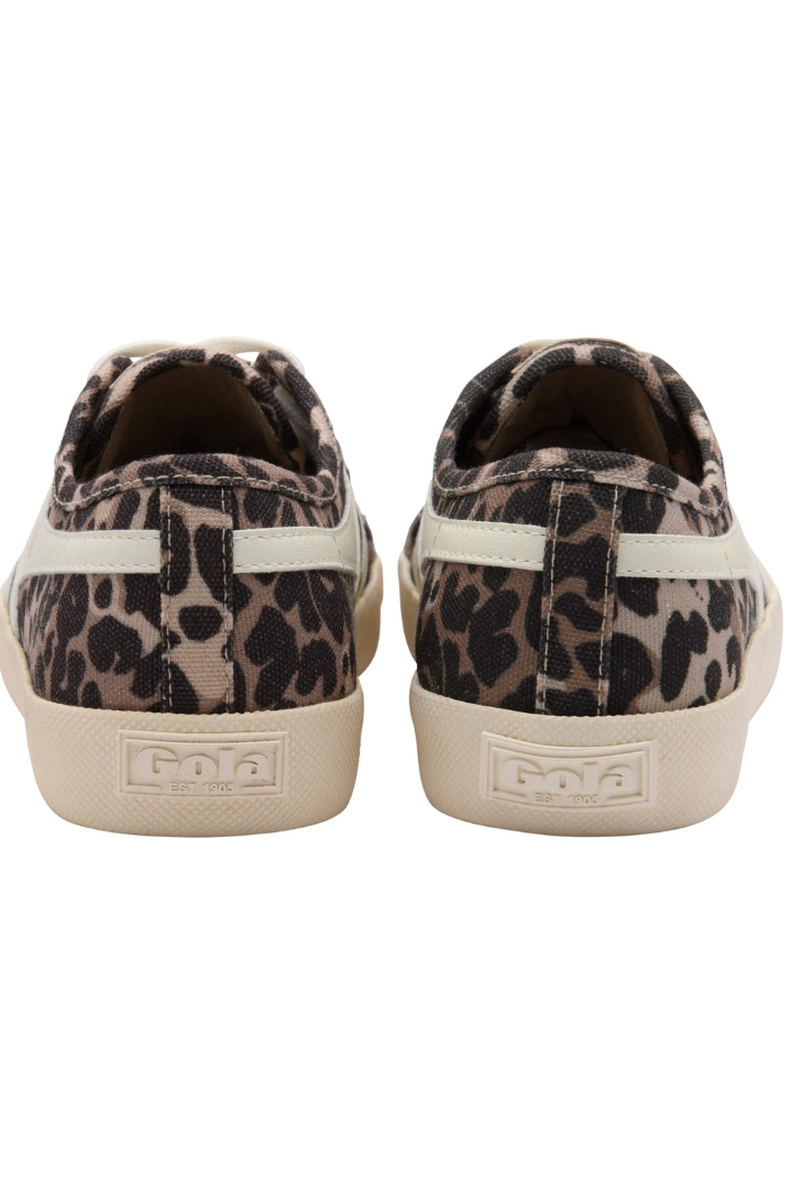 Gola: Coaster Leopard Trainer- Tan/Off White-9- Shoes-GOLA-Usher & Co - Women's Boutique Located in Atoka, OK and Durant, OK