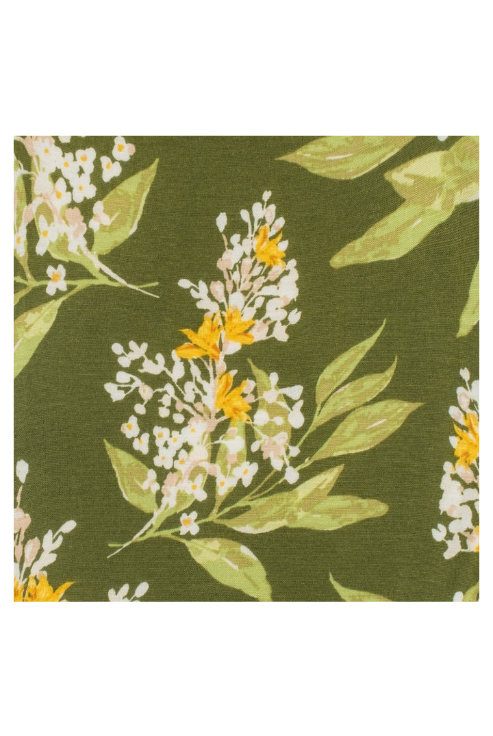 Milkbarn: Bamboo Burp Cloths - Green Floral-12- Baby/Kids/Men-Milkbarn-Usher & Co - Women's Boutique Located in Atoka, OK and Durant, OK