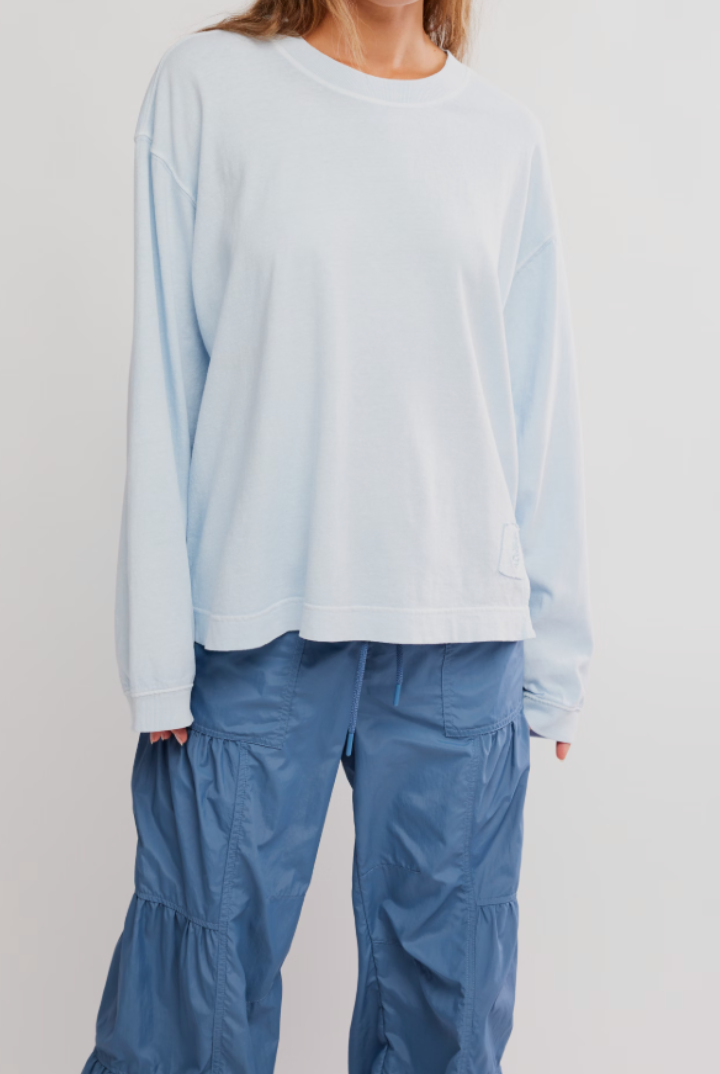 FP Movement: Hustle Layer-Slate-1- Tops-Free People Movement-Usher & Co - Women's Boutique Located in Atoka, OK and Durant, OK