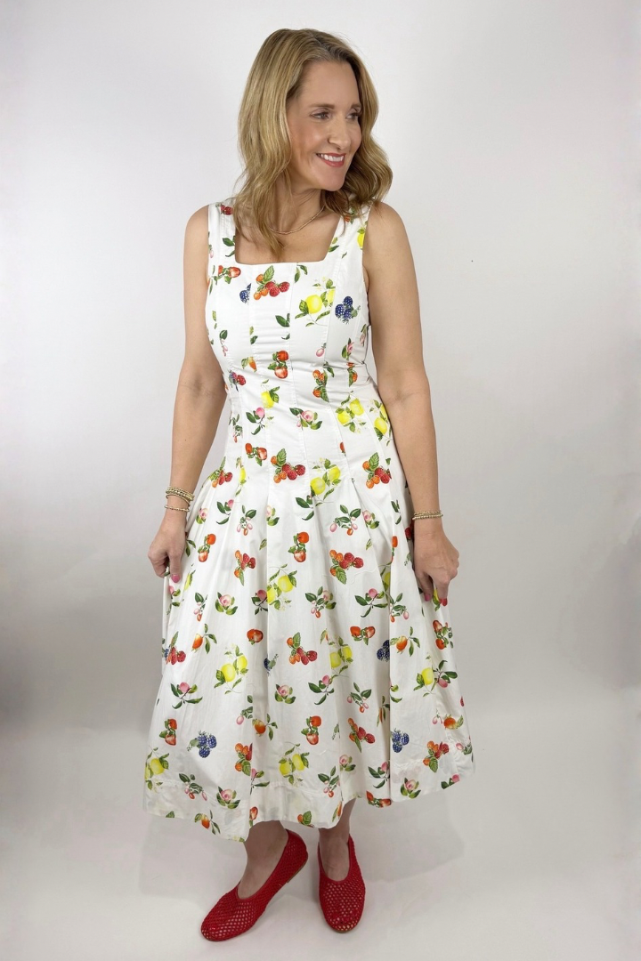 The Orchard Midi Dress-6- Dress/Romp/Jump-Skies Are Blue-Usher & Co - Women's Boutique Located in Atoka, OK and Durant, OK