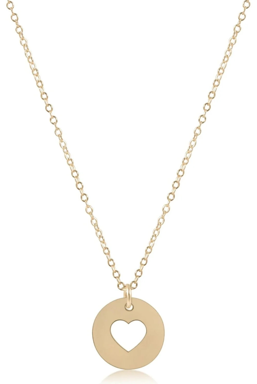 enewton: 16" Necklace Gold-Love Gold Disc-7- Jewelry-ENEWTON-Usher & Co - Women's Boutique Located in Atoka, OK and Durant, OK