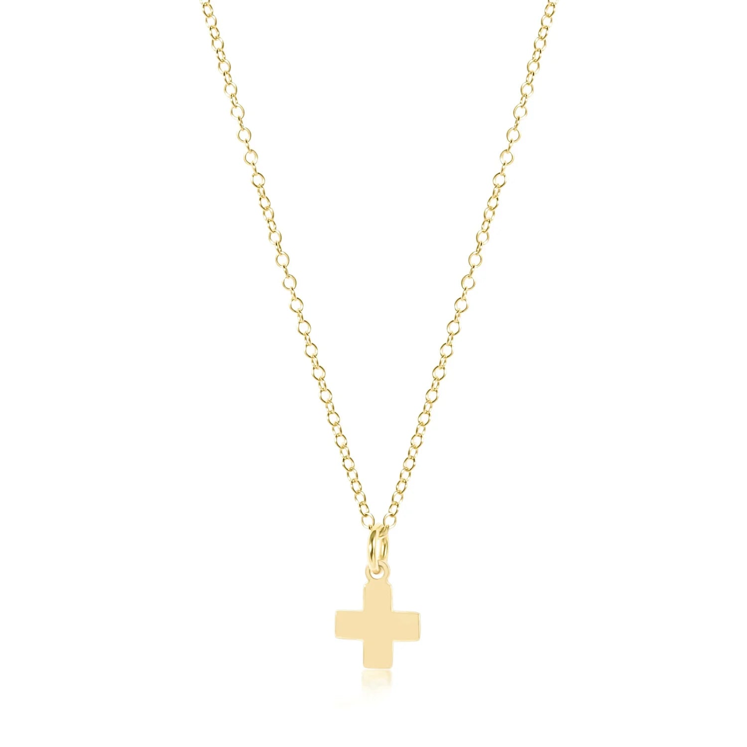 enewton: 16" Necklace Gold-Signature Cross Gold Charm-7- Jewelry-ENEWTON-Usher & Co - Women's Boutique Located in Atoka, OK and Durant, OK