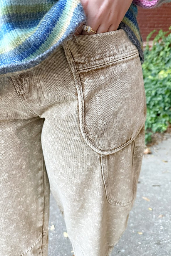 Camille Barrel Pants-Latte-4- Bottoms-Easel-Usher & Co - Women's Boutique Located in Atoka, OK and Durant, OK