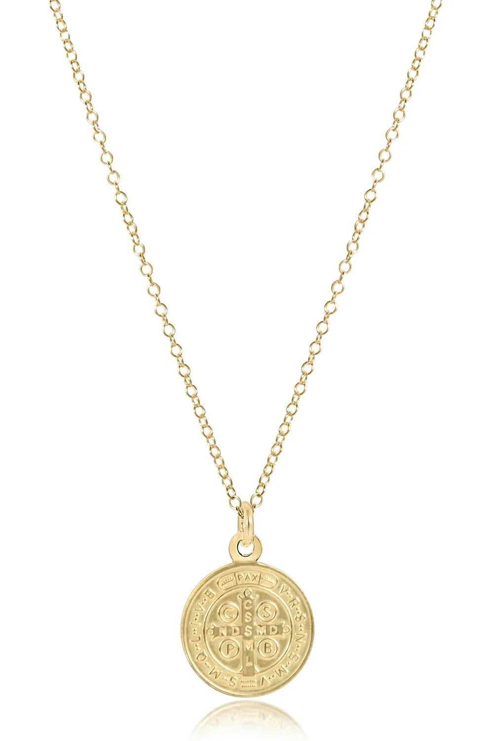 enewton: 16" Necklace Gold-Blessing Gold Disc-7- Jewelry-ENEWTON-Usher & Co - Women's Boutique Located in Atoka, OK and Durant, OK