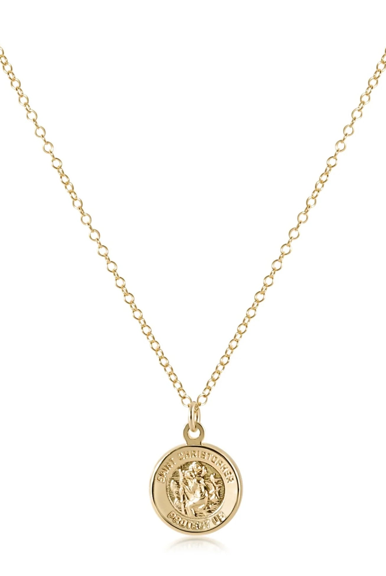 enewton: 16" Necklace Gold-Protection Gold Disc-7- Jewelry-ENEWTON-Usher & Co - Women's Boutique Located in Atoka, OK and Durant, OK