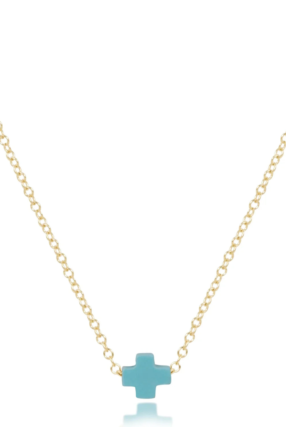 enewton: 16" Necklace Gold-Signature Cross Small-7- Jewelry-ENEWTON-Usher & Co - Women's Boutique Located in Atoka, OK and Durant, OK