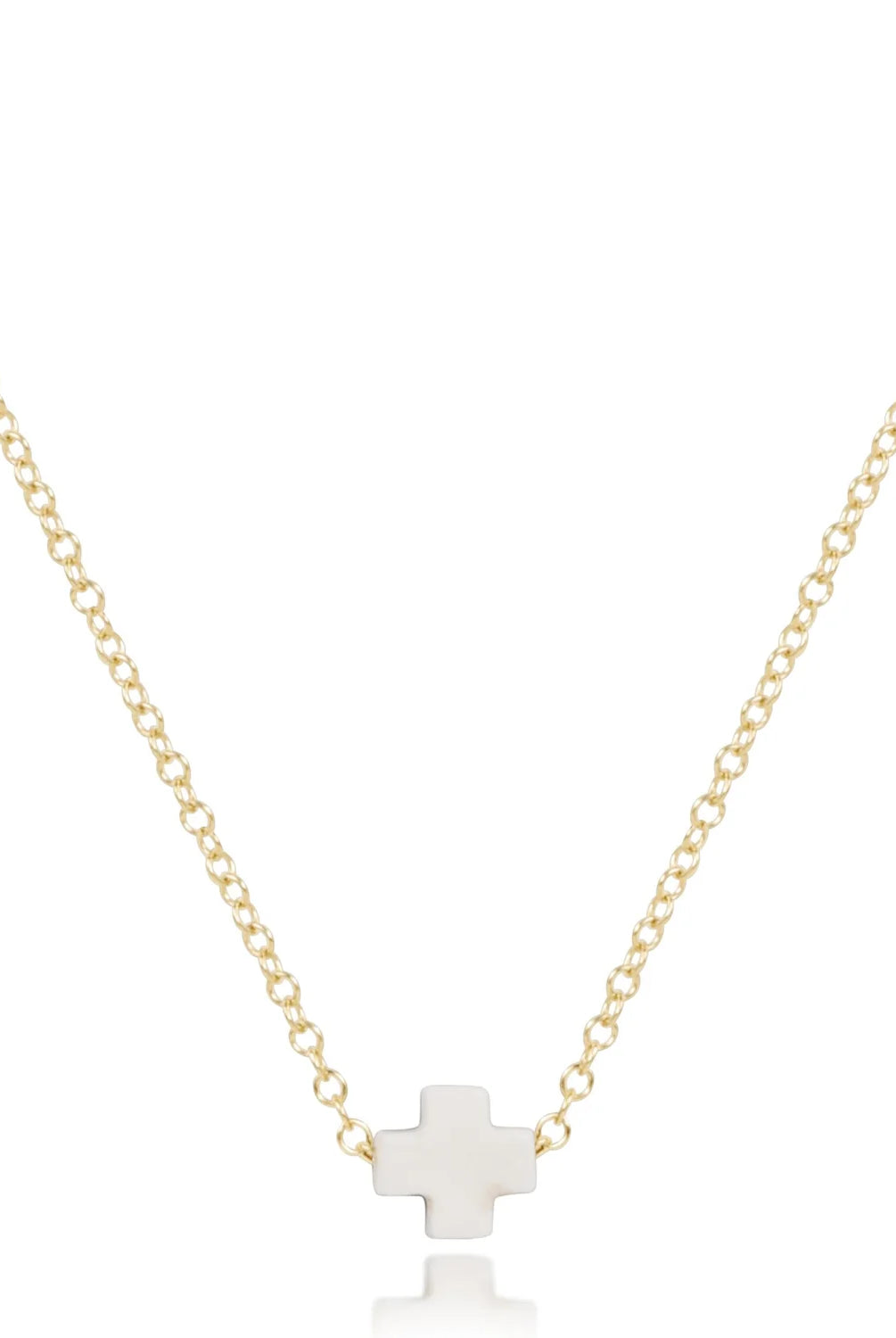 enewton: 16" Necklace Gold-Signature Cross Small-7- Jewelry-ENEWTON-Usher & Co - Women's Boutique Located in Atoka, OK and Durant, OK