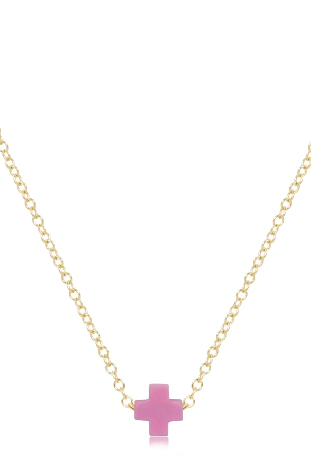 enewton: 16" Necklace Gold-Signature Cross Small-7- Jewelry-ENEWTON-Usher & Co - Women's Boutique Located in Atoka, OK and Durant, OK