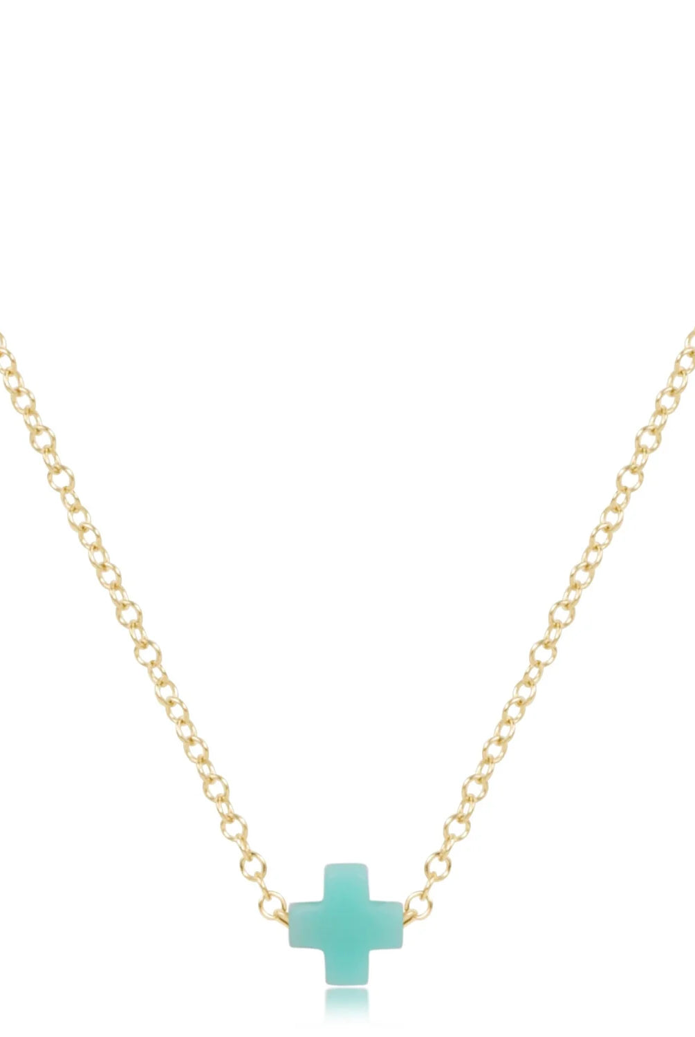 enewton: 16" Necklace Gold-Signature Cross Small-7- Jewelry-ENEWTON-Usher & Co - Women's Boutique Located in Atoka, OK and Durant, OK