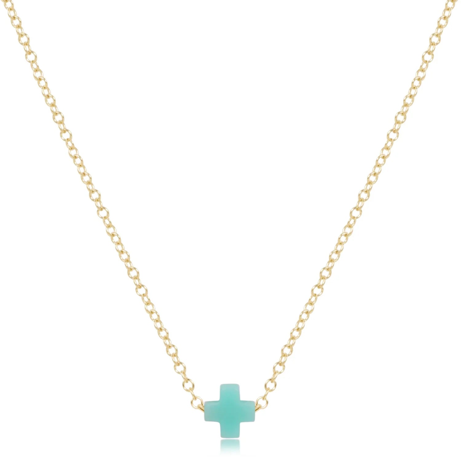 enewton: 16" Necklace Gold-Signature Cross Small-7- Jewelry-ENEWTON-Usher & Co - Women's Boutique Located in Atoka, OK and Durant, OK