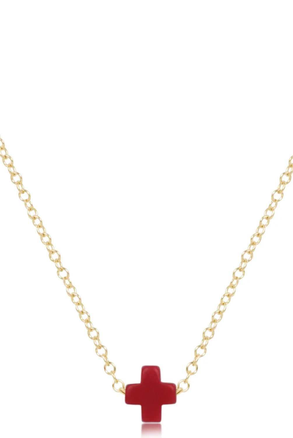 enewton: 16" Necklace Gold-Signature Cross Small-7- Jewelry-ENEWTON-Usher & Co - Women's Boutique Located in Atoka, OK and Durant, OK