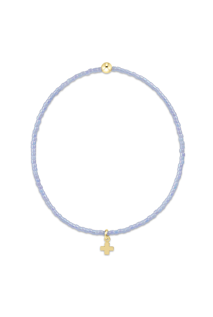 enewton: Hope Classic Ocean Mist Bracelet-Signature Cross Small Gold Charm-7- Jewelry-ENEWTON-Usher & Co - Women's Boutique Located in Atoka, OK and Durant, OK