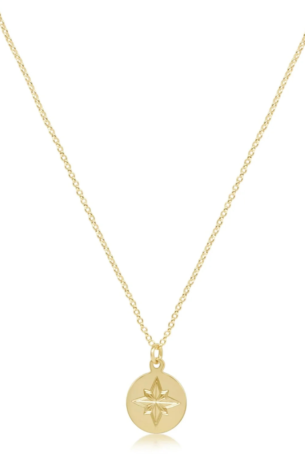 enewton: 16" Necklace Gold-Direction Gold Disc-7- Jewelry-ENEWTON-Usher & Co - Women's Boutique Located in Atoka, OK and Durant, OK