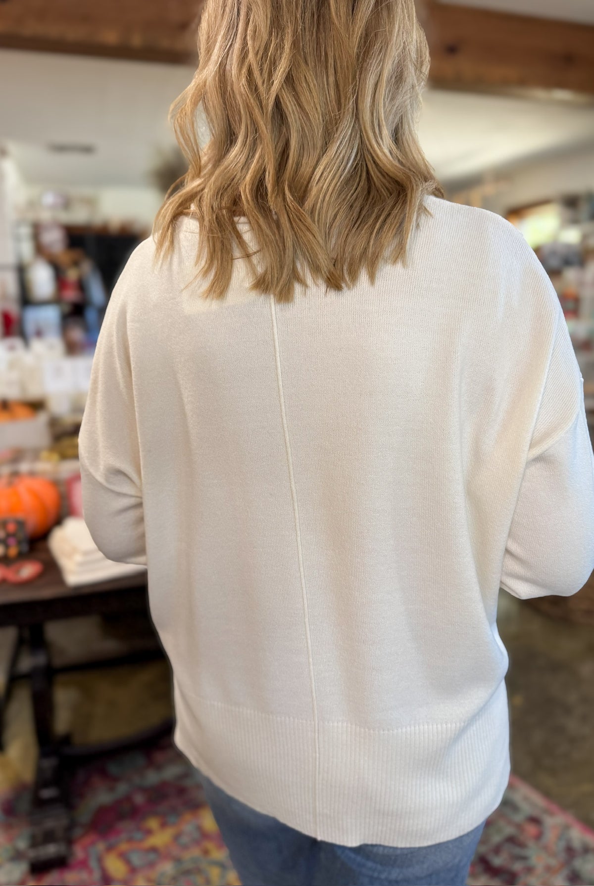 Fairview Sweater-Cream-1- Tops-HYFVE-Usher & Co - Women's Boutique Located in Atoka, OK and Durant, OK
