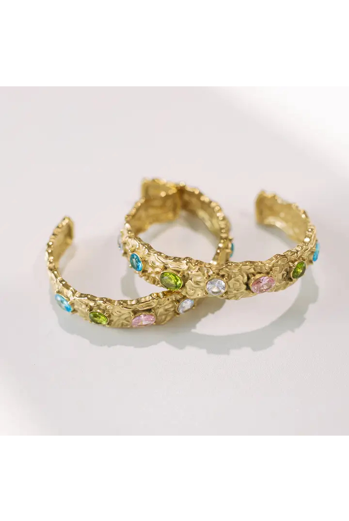 Icon Hammered Bracelet Cuff-Gold-7- Jewelry-Beljoy-Usher & Co - Women's Boutique Located in Atoka, OK and Durant, OK