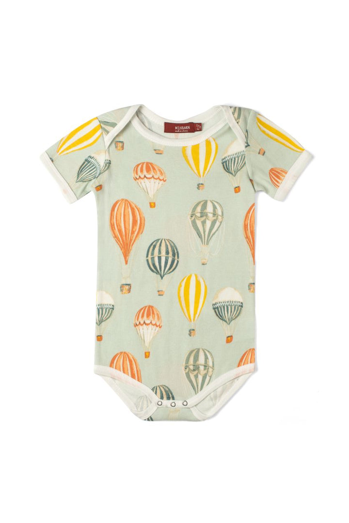 Milkbarn: Organic One Piece - Vintage Balloons-12- Baby/Kids/Men-Milkbarn-Usher & Co - Women's Boutique Located in Atoka, OK and Durant, OK