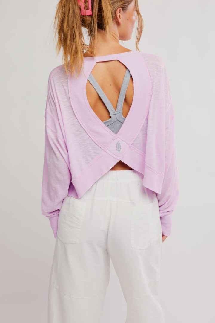 FP Movement: My Time Layer-Ultra Violet-1- Tops-Free People Movement-Usher & Co - Women's Boutique Located in Atoka, OK and Durant, OK