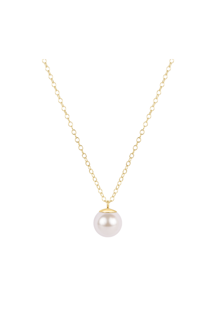 Enewton: 16" Necklace Gold - Classic Pearl 10mm Charm - Gold-7- Jewelry-ENEWTON-Usher & Co - Women's Boutique Located in Atoka, OK and Durant, OK