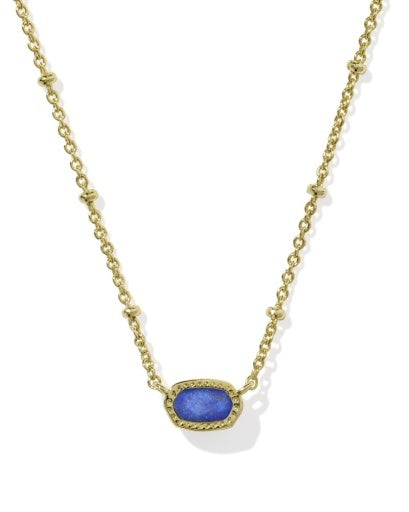 KENDRA SCOTT: Mini Elisa Satellite Necklace-Vintage Gold Blue Lapis-7- Jewelry-Kendra Scott-Usher & Co - Women's Boutique Located in Atoka, OK and Durant, OK
