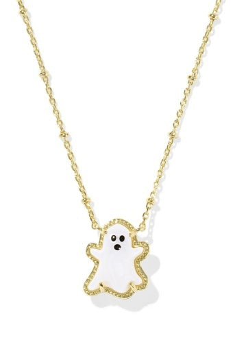 KENDRA SCOTT: Ghost Necklace-Gold White Mother of Pearl-7- Jewelry-Kendra Scott-Usher & Co - Women's Boutique Located in Atoka, OK and Durant, OK