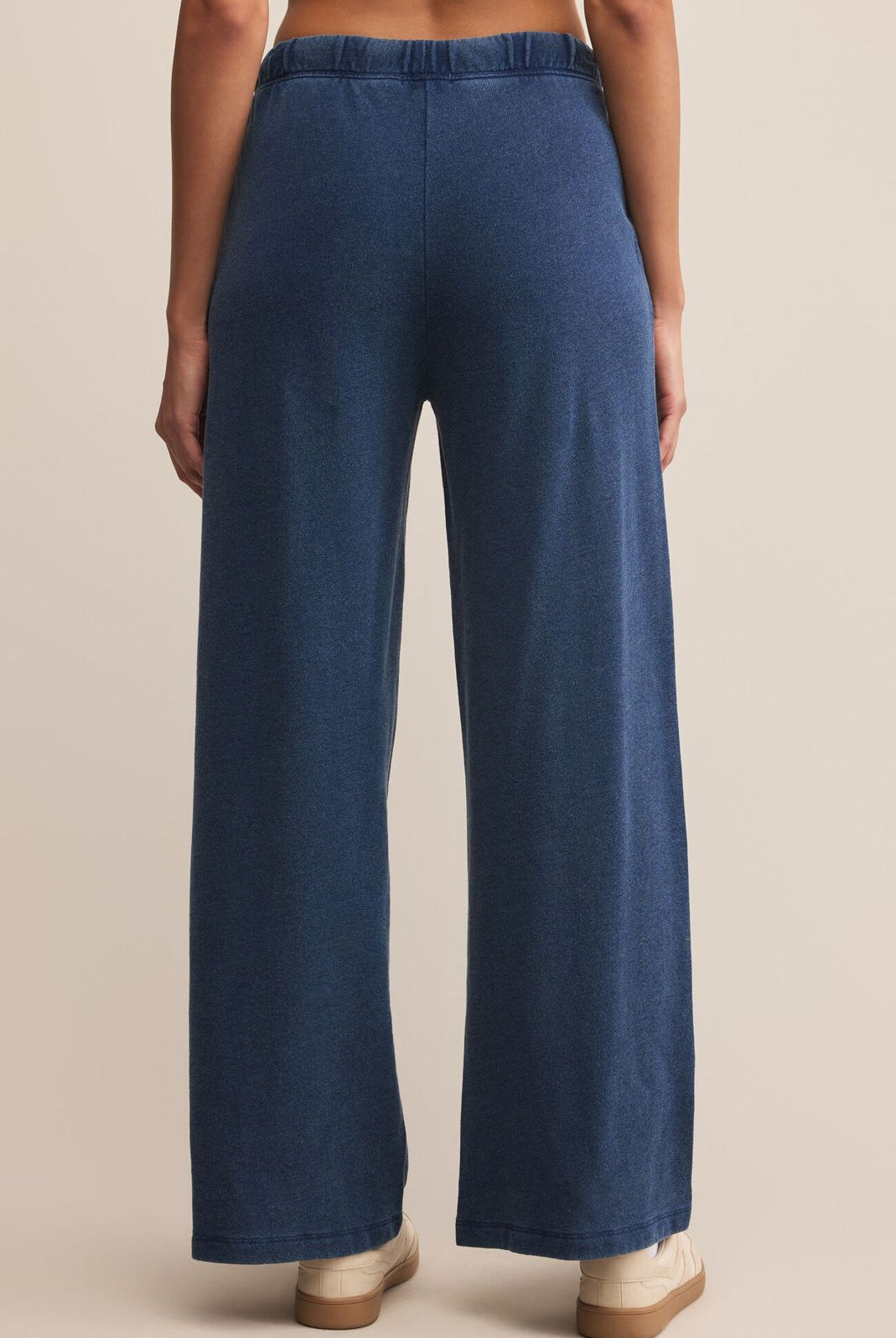 Z SUPPLY: Hunter Knit Denim Pant-Indigo-4- Bottoms-Z SUPPLY-Usher & Co - Women's Boutique Located in Atoka, OK and Durant, OK