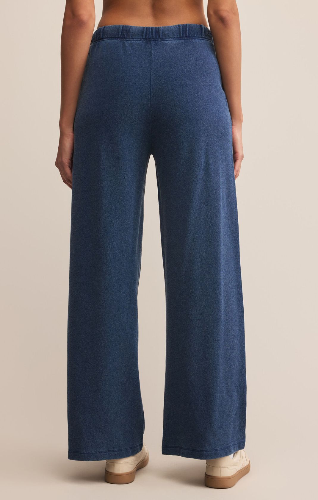 Z SUPPLY: Hunter Knit Denim Pant-Indigo-4- Bottoms-Z SUPPLY-Usher & Co - Women's Boutique Located in Atoka, OK and Durant, OK