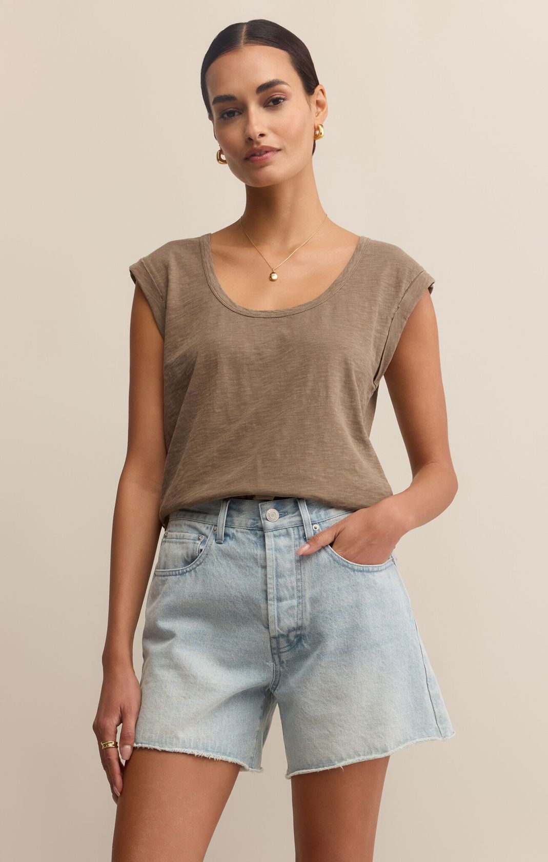 Z SUPPLY: Per Diem Tee-Tiki-1- Tops-Z SUPPLY-Usher & Co - Women's Boutique Located in Atoka, OK and Durant, OK