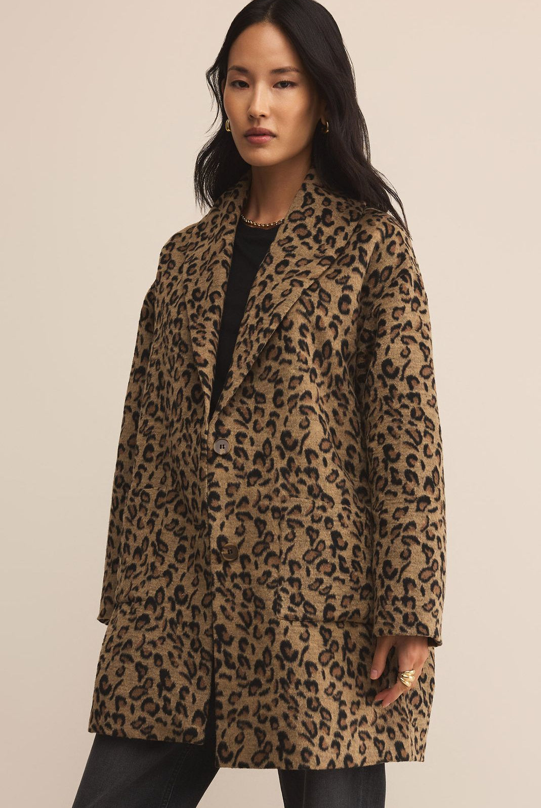 Z SUPPLY: Lennon Animal Coat-2- Tops Over-Z SUPPLY-Usher & Co - Women's Boutique Located in Atoka, OK and Durant, OK