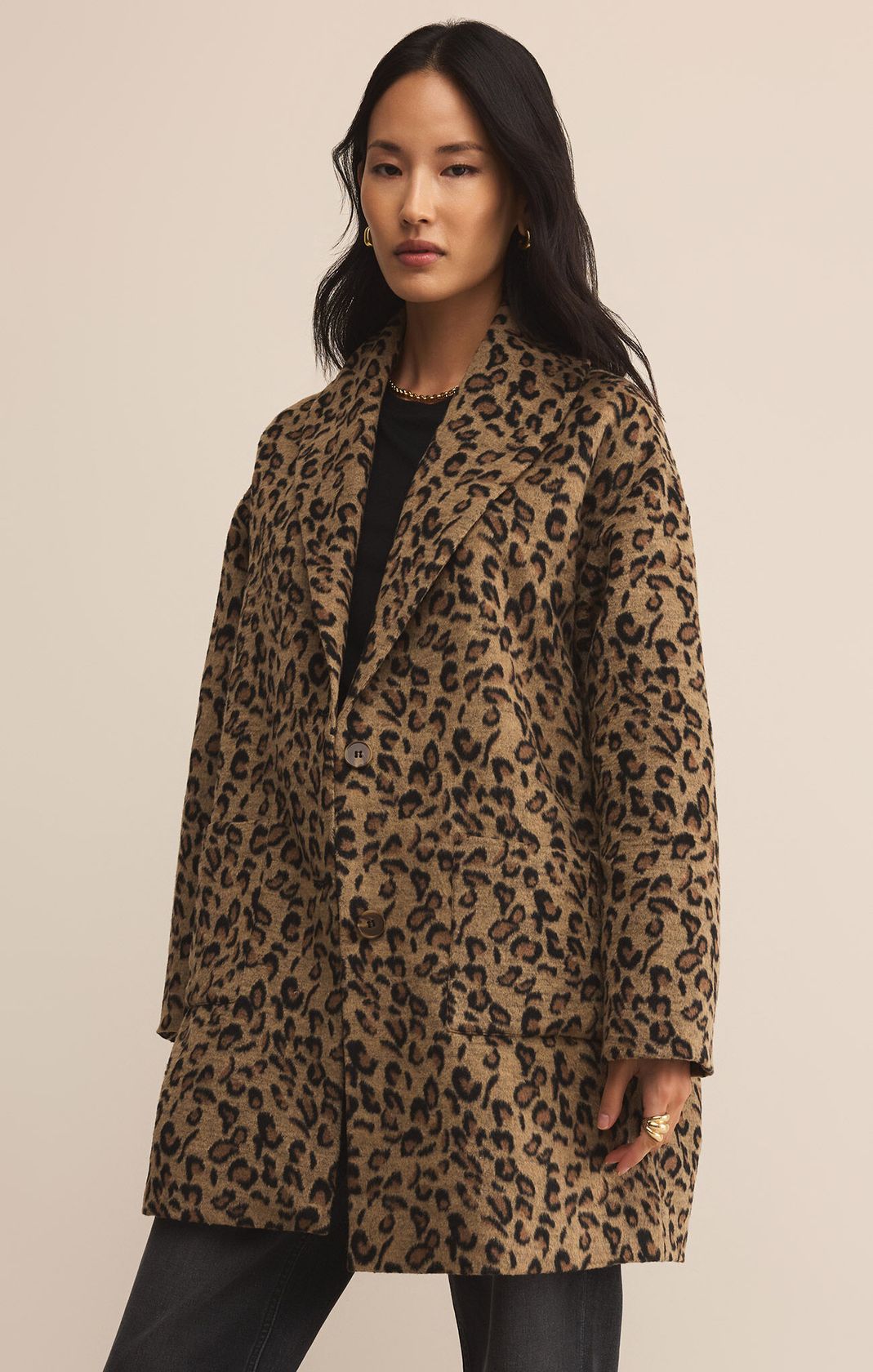 Z SUPPLY: Lennon Animal Coat-2- Tops Over-Z SUPPLY-Usher & Co - Women's Boutique Located in Atoka, OK and Durant, OK