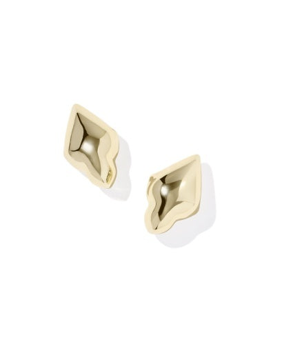 Kendra Scott: Adeline Metal Stud Earrings-Gold-7- Jewelry-KENDRA SCOTT-Usher & Co - Women's Boutique Located in Atoka, OK and Durant, OK