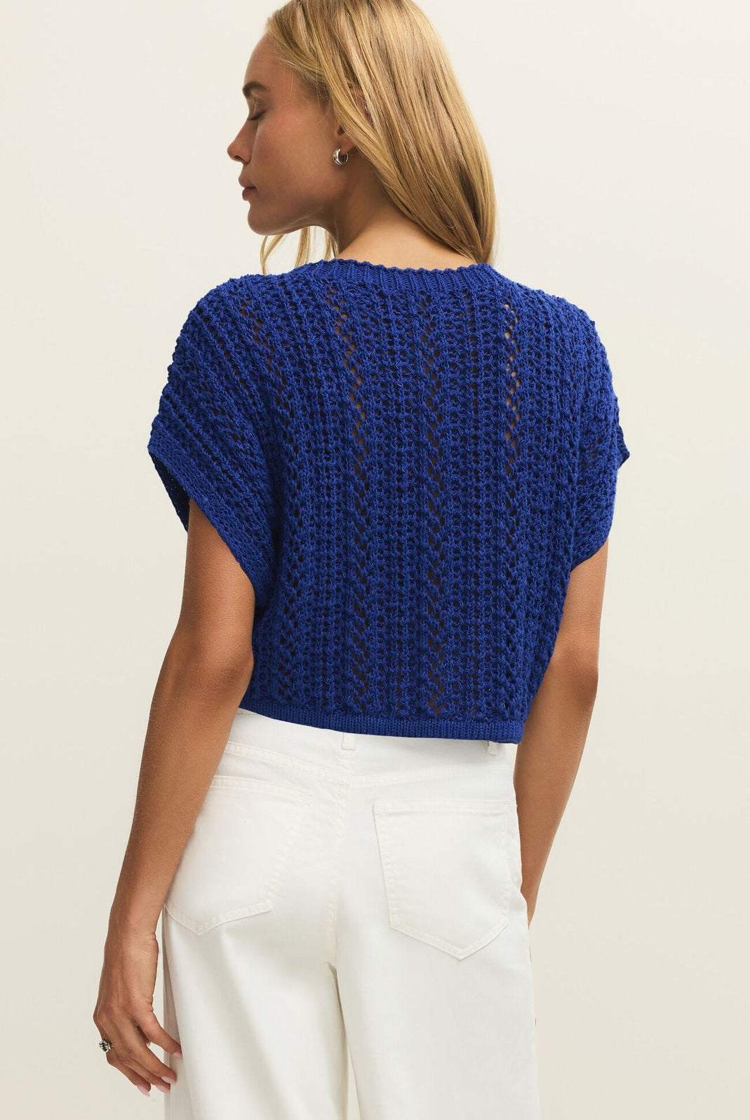 Z Supply: Ballast Crochet Top-Nautical-1- Tops-Z SUPPLY-Usher & Co - Women's Boutique Located in Atoka, OK and Durant, OK