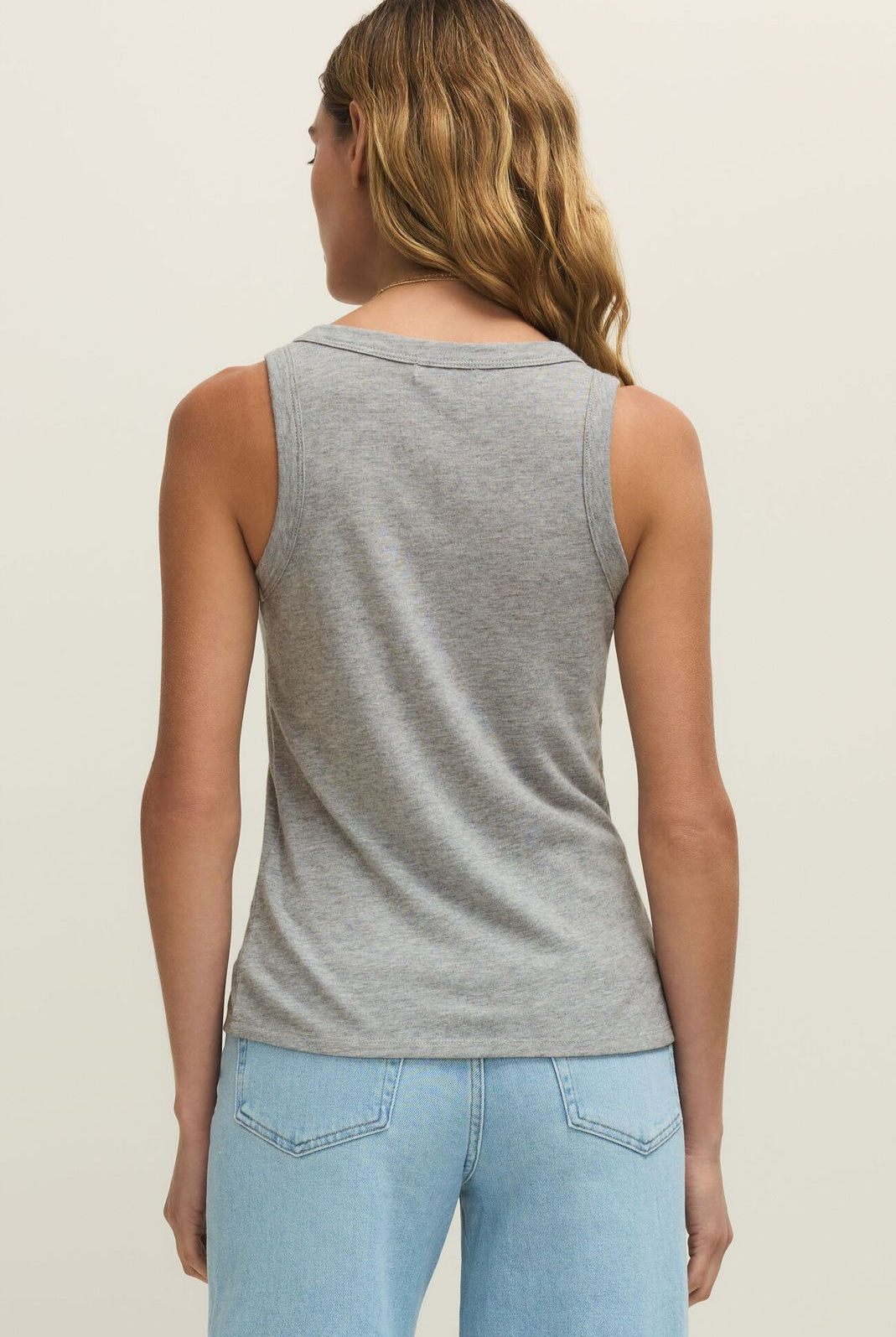 Z SUPPLY: Select Tank-Heather Gray-1- Tops-Z SUPPLY-Usher & Co - Women's Boutique Located in Atoka, OK and Durant, OK