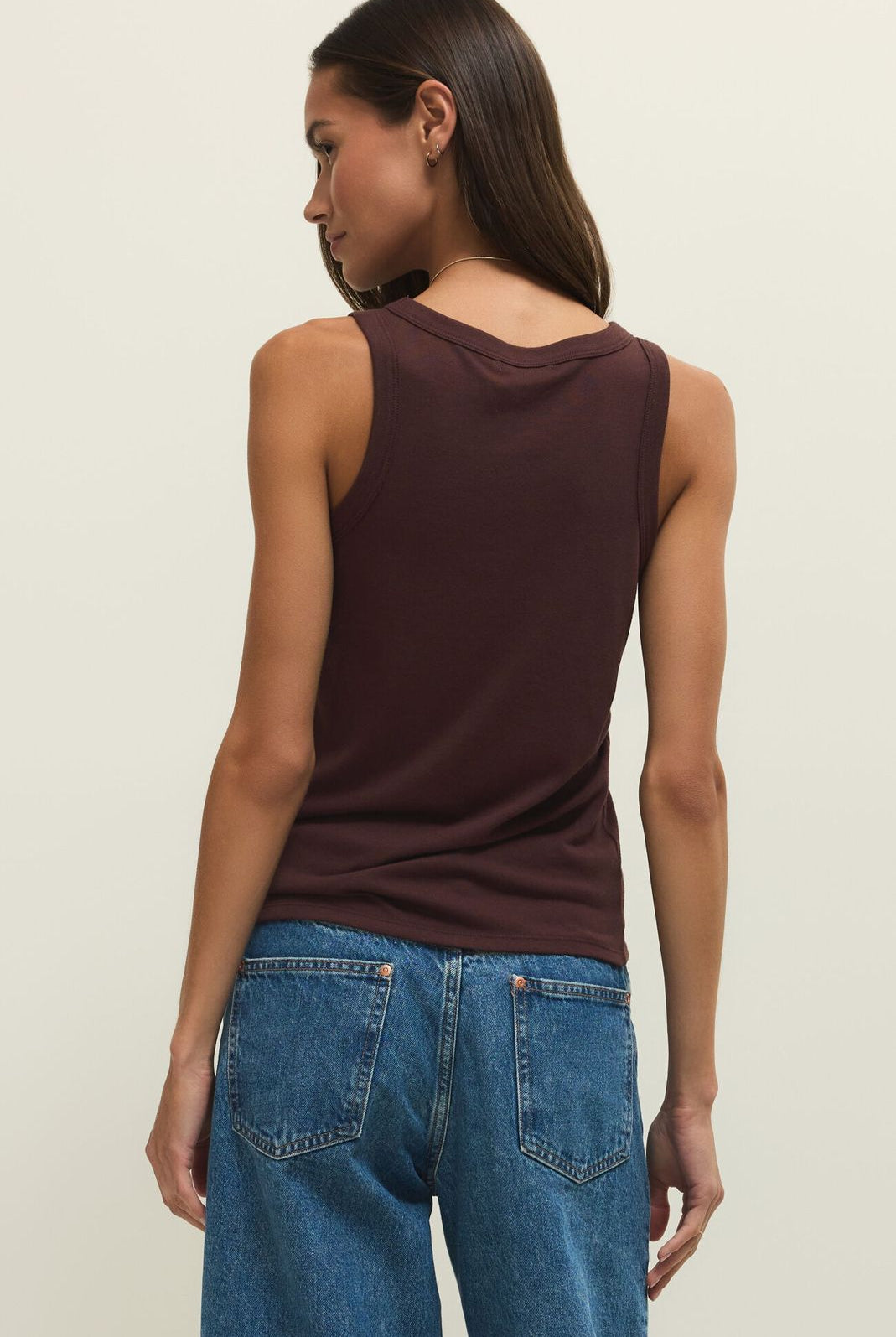 Z SUPPLY: Select Tank-Chocolate Cherry-1- Tops-Z SUPPLY-Usher & Co - Women's Boutique Located in Atoka, OK and Durant, OK