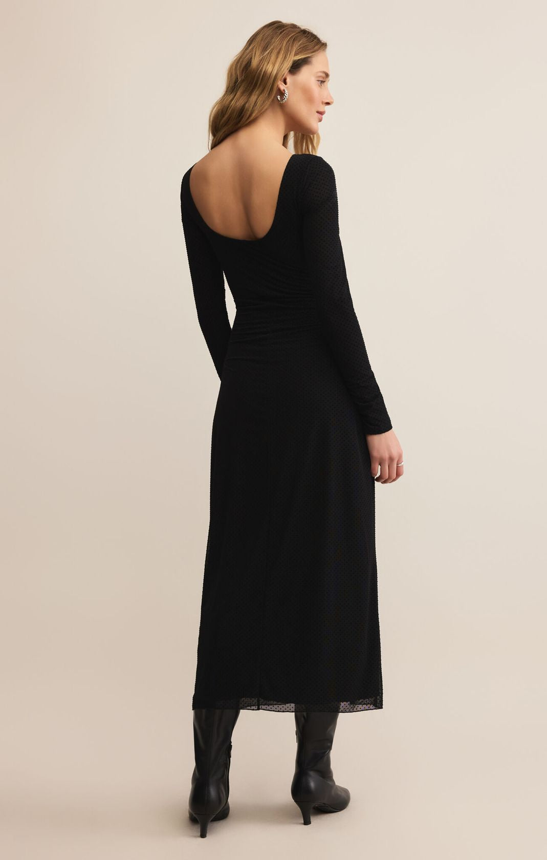 Z Supply: Spellbound Mesh Midi Dress-6- Dress/Romp/Jump-Z SUPPLY-Usher & Co - Women's Boutique Located in Atoka, OK and Durant, OK