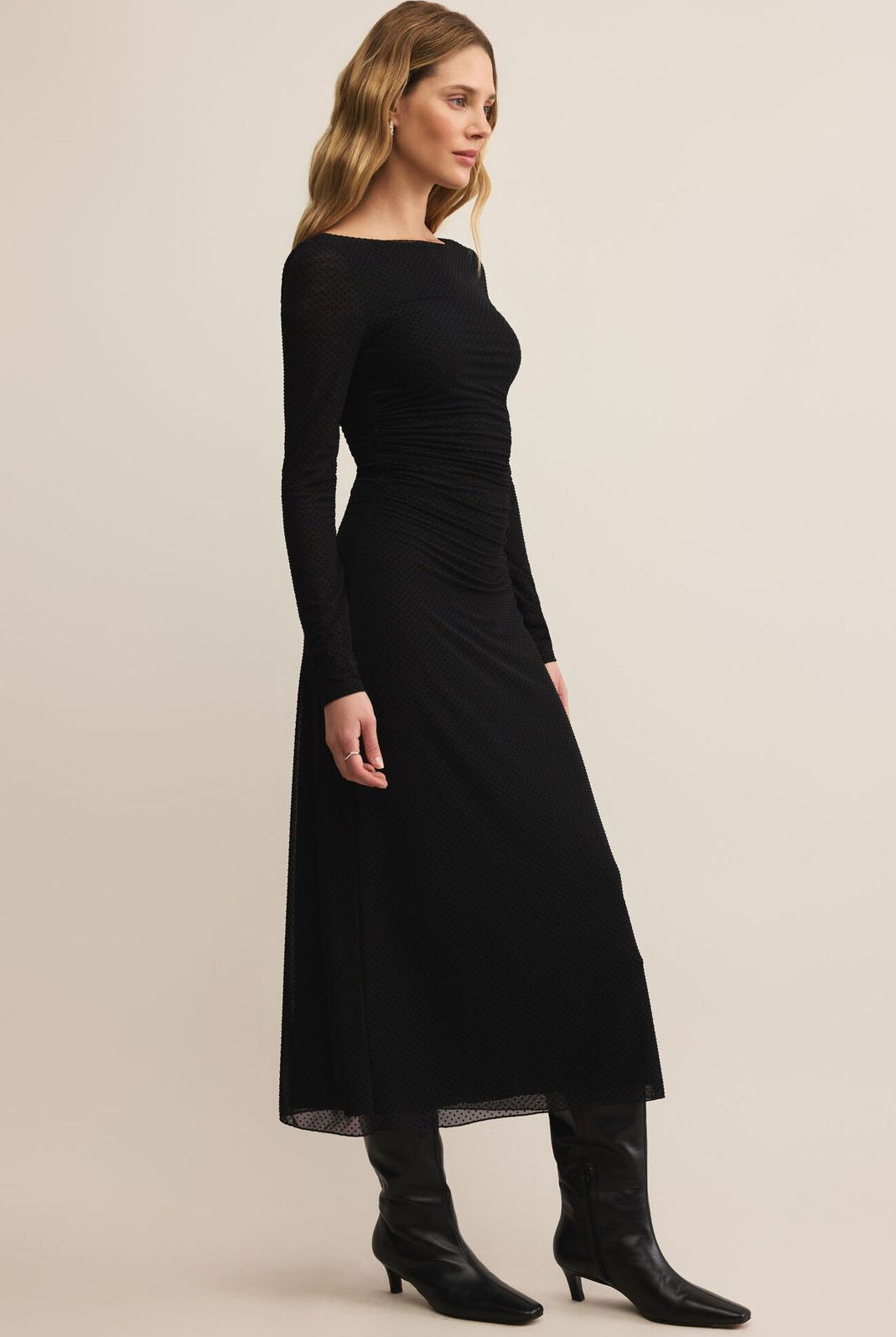 Z Supply: Spellbound Mesh Midi Dress-6- Dress/Romp/Jump-Z SUPPLY-Usher & Co - Women's Boutique Located in Atoka, OK and Durant, OK