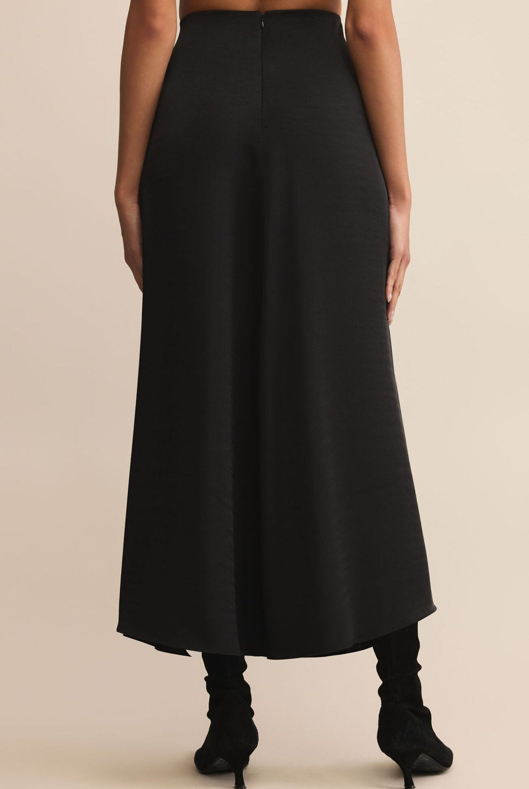 Z SUPPLY: Northpointe Midi Skirt-Black-4- Bottoms-Z SUPPLY-Usher & Co - Women's Boutique Located in Atoka, OK and Durant, OK