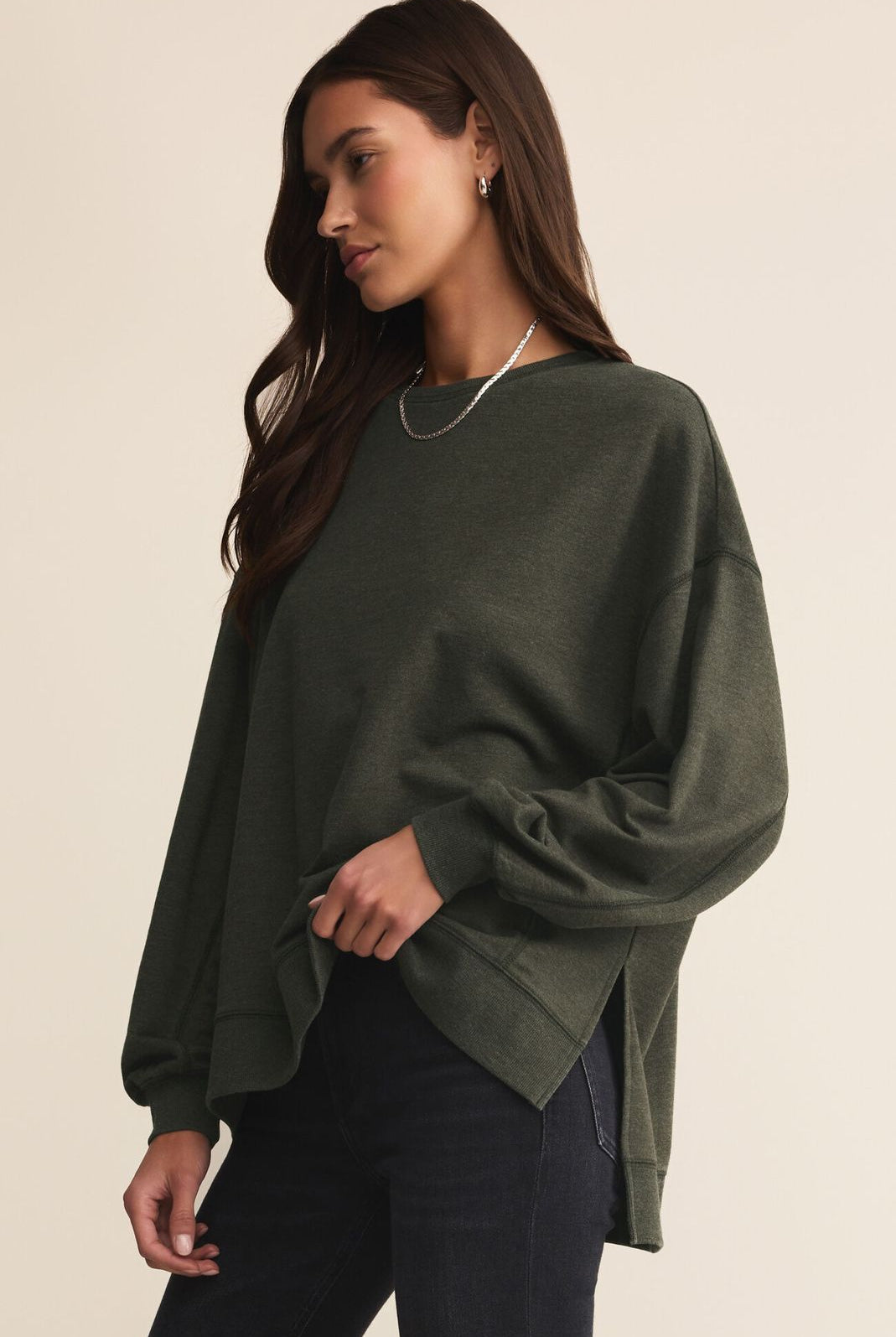 Z SUPPLY: Modern Weekender-Artichoke-1- Tops-Z SUPPLY-Usher & Co - Women's Boutique Located in Atoka, OK and Durant, OK