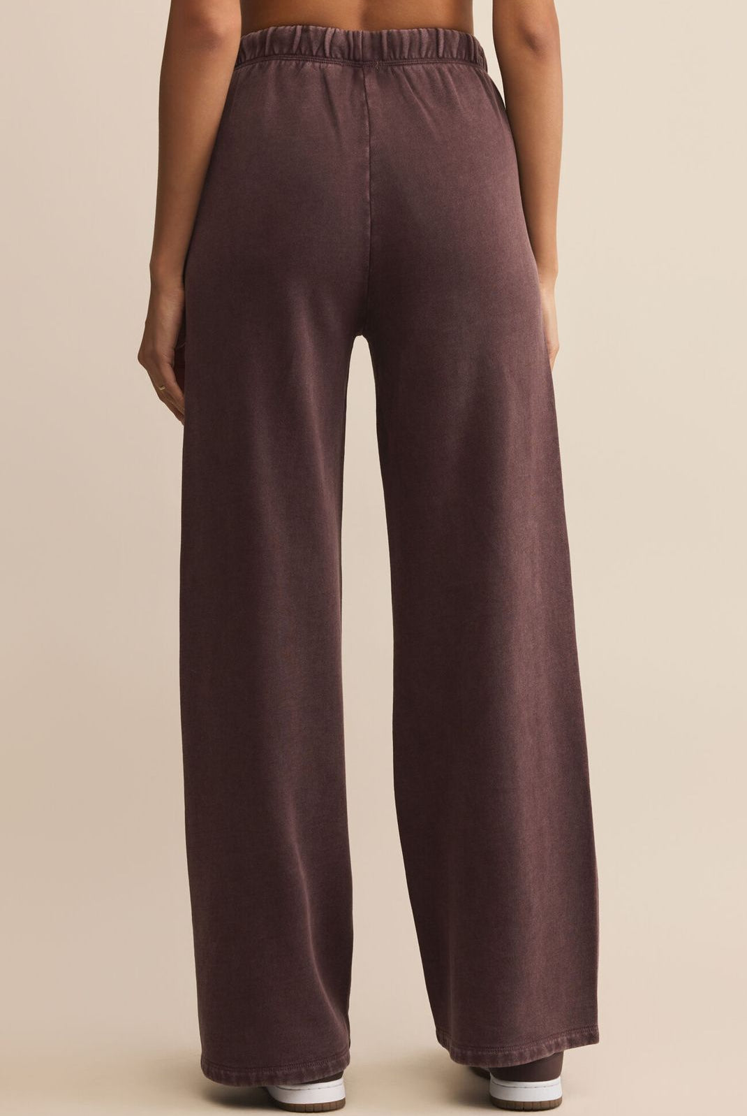 Z SUPPLY: Hunter Knit Pant-Chocolate Cherry-4- Bottoms-Z SUPPLY-Usher & Co - Women's Boutique Located in Atoka, OK and Durant, OK