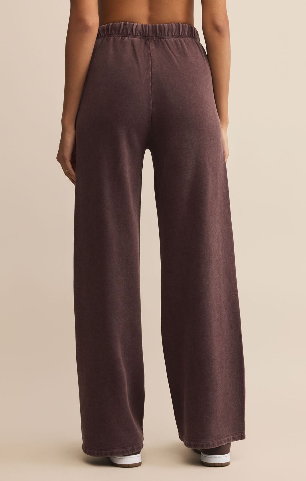Z SUPPLY: Hunter Knit Pant-Chocolate Cherry-4- Bottoms-Z SUPPLY-Usher & Co - Women's Boutique Located in Atoka, OK and Durant, OK