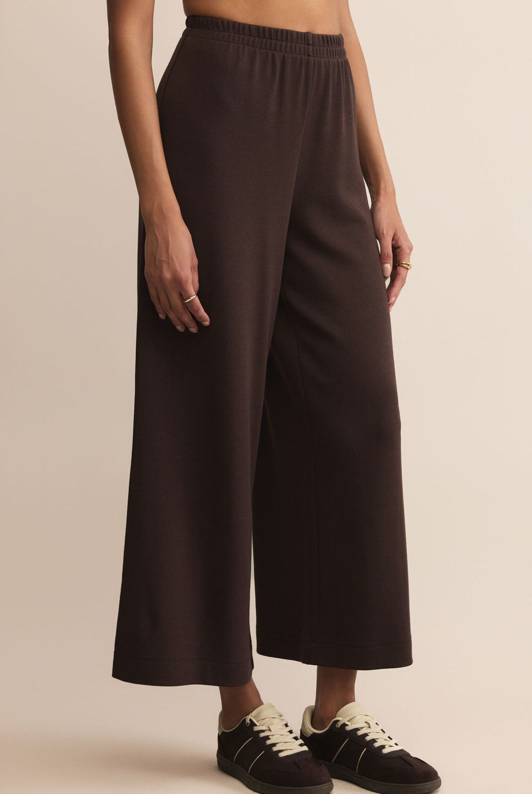 Z SUPPLY: Scout Luxe Pant-Chocolate Cherry-4- Bottoms-Z SUPPLY-Usher & Co - Women's Boutique Located in Atoka, OK and Durant, OK