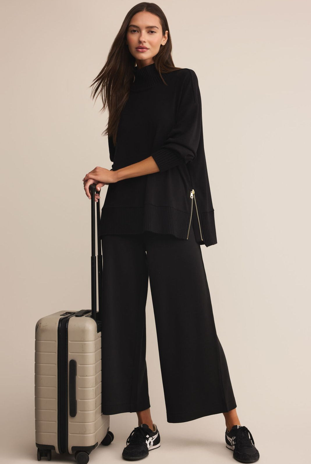 Z SUPPLY: Scout Luxe Pant-Black-4- Bottoms-Z SUPPLY-Usher & Co - Women's Boutique Located in Atoka, OK and Durant, OK