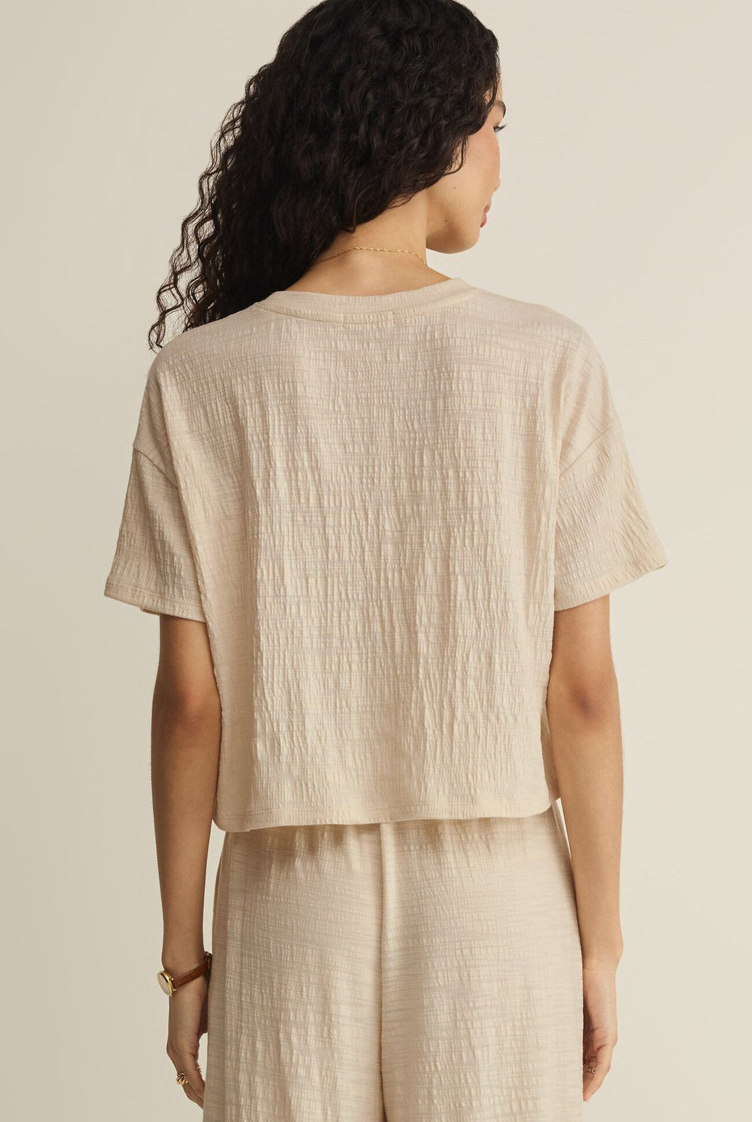 Z Supply: Sway Tee-Whisper White-1- Tops-Z SUPPLY-Usher & Co - Women's Boutique Located in Atoka, OK and Durant, OK