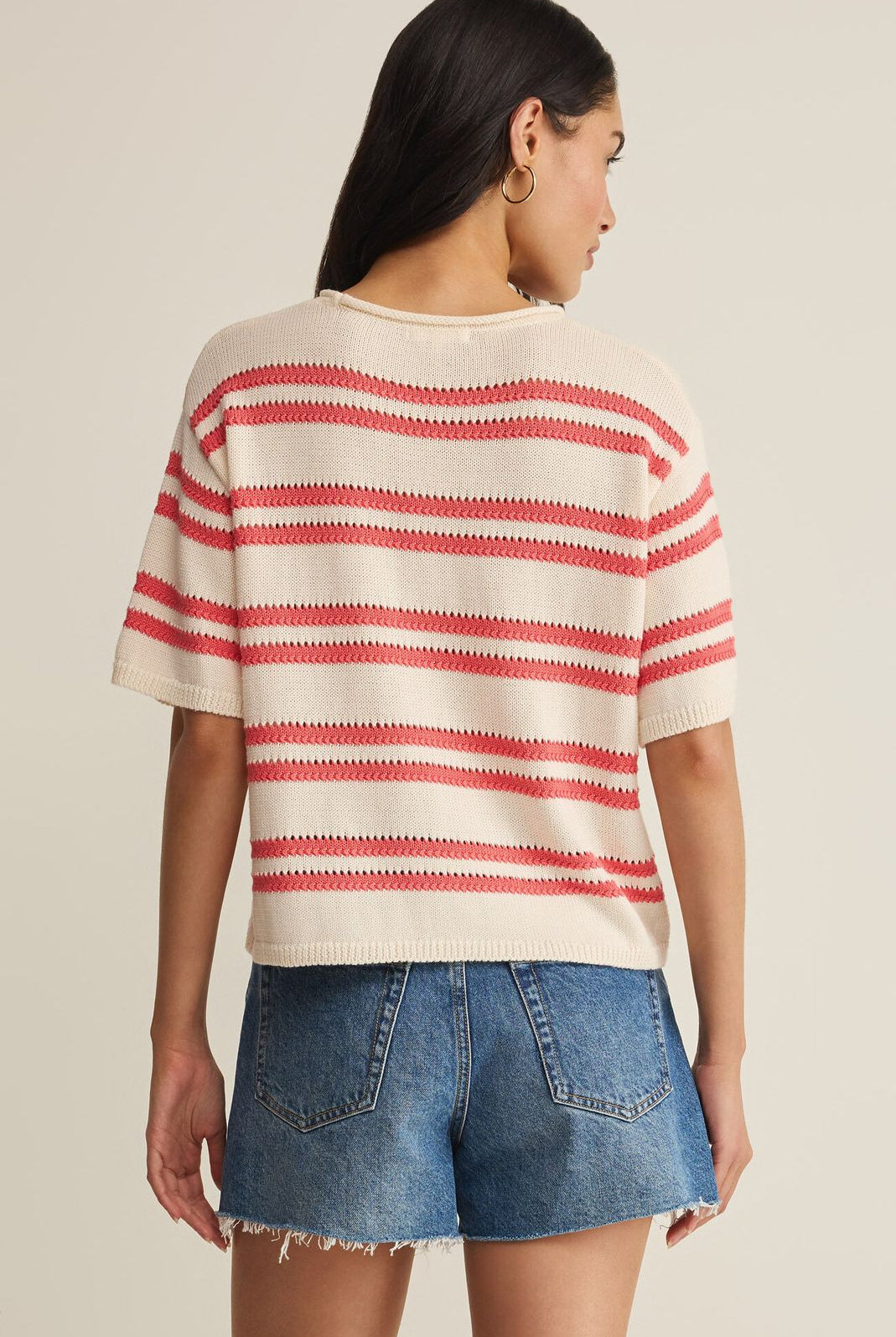 Z Supply: Prado Sweater Tee-Gelato-1- Tops-Z SUPPLY-Usher & Co - Women's Boutique Located in Atoka, OK and Durant, OK