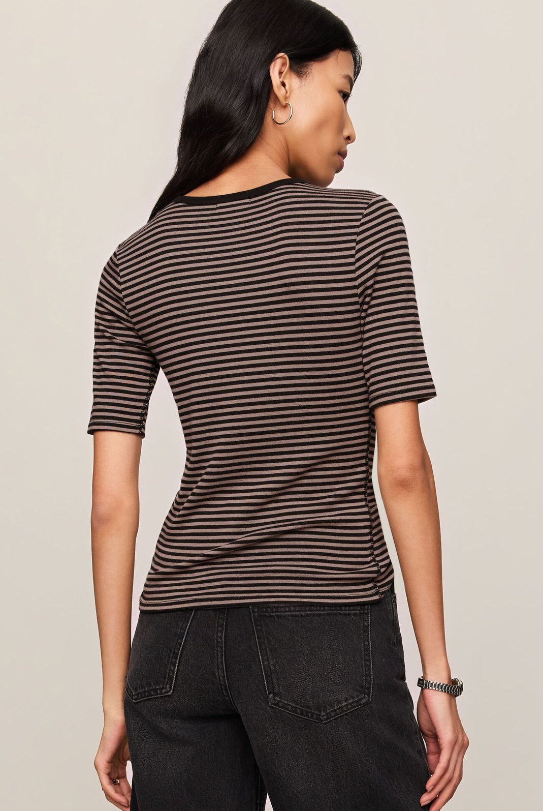 Z Supply: Freida Striped Tee-1- Tops-Z SUPPLY-Usher & Co - Women's Boutique Located in Atoka, OK and Durant, OK